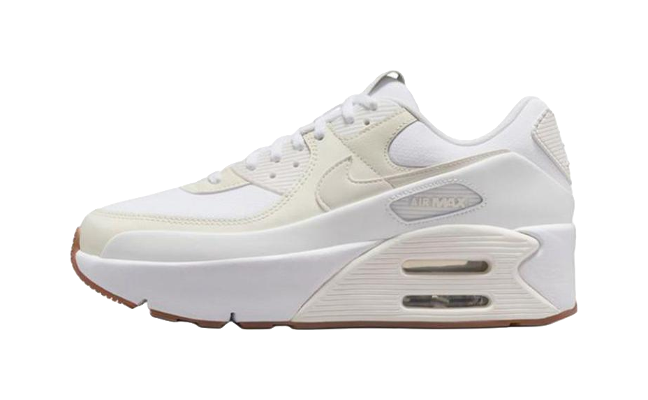 Nike Air Max 90 LV8 White Soft Pearl Platinum Tint Sail Womens  VJSNEAKER