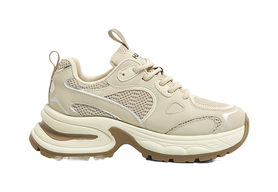 HUANQIU Cushioning, Slip Resistant, Abrasion Resistant, Breathable, Height Increasing Low top Chunky Sneakers Women's 