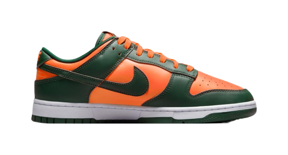 Nike Dunk Low Miami Hurricanes  vjsneaker.com
