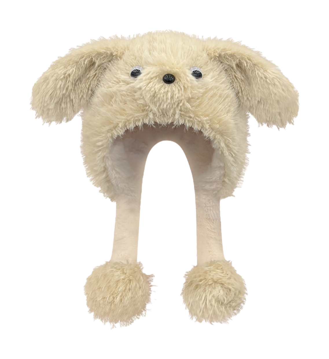 CMFY will move furry little dog ear hat, thick and cute windproof face enhancing little Lei Feng hat, polyester fiber wool hat, unisex couple's style  vjsneaker.com