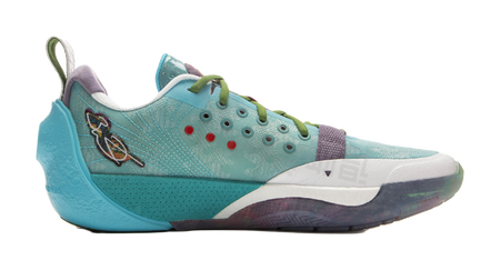 LiNing Anti Slip Wear Resistant Low Top Basketball Shoes Mens Turquoise  VJSNEAKER