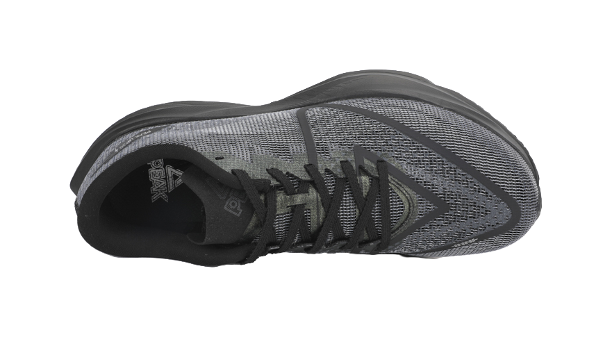 PEAK Running Shoes Men's All Black 