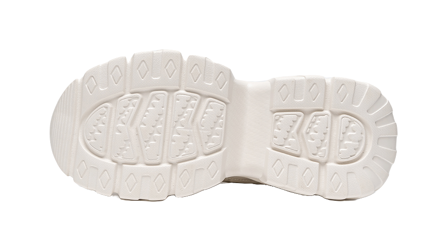 Warrior Abrasion Resistant, Breathable, Lightweight, Height Increasing Low top Chunky Sneakers Women's Beige 