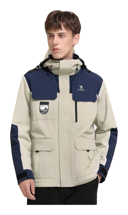 CAMEL All weather Windbreaker Jacket Unisex  vjsneaker.com