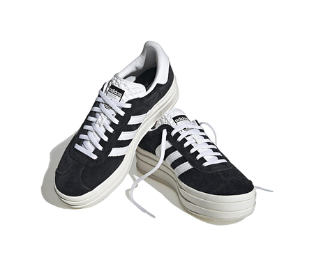 Adidas Wmns Gazelle Bold Black White Womens  vjsneaker.com