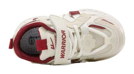 Warrior girls' sports shoes made of synthetic leather, comfortable, versatile, wear-resistant, lightweight, shock-absorbing, low top, girls' casual shoes for children  VJSNEAKER