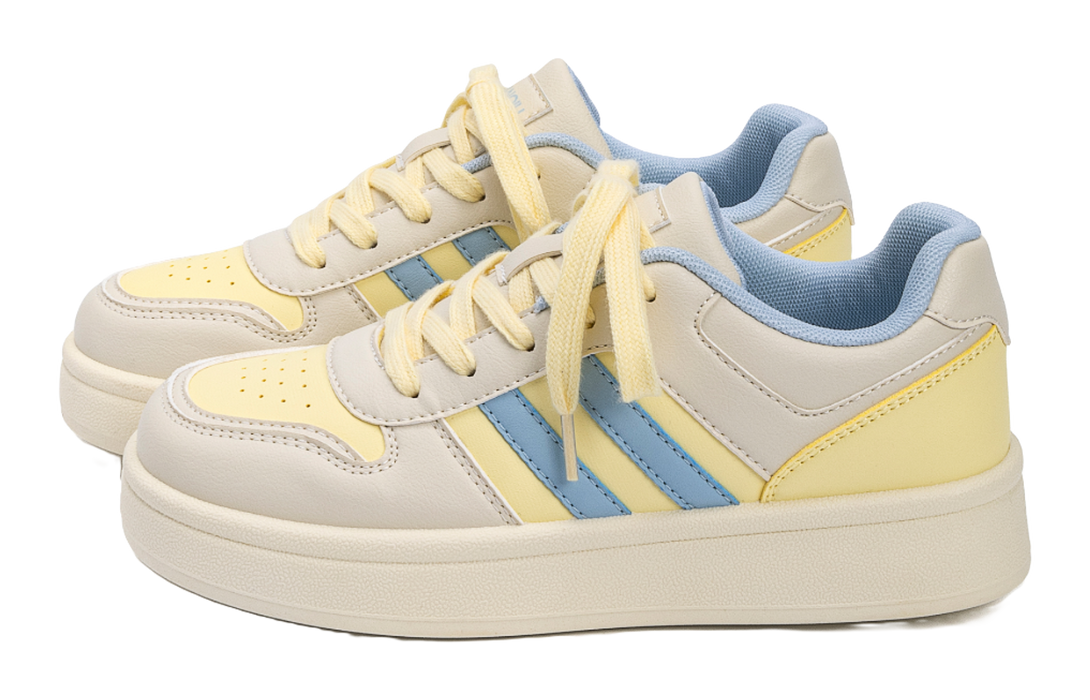 HUANQIU Coverage Slip Resistant Lightweight Height Increasing Low top Skateboard Shoes Women's 