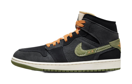 Jordan 1 Mid Se Craft Anthracite Light Olive  vjsneaker.com
