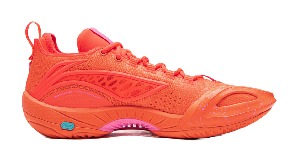 Li Ning BadFive Air 1 Super Low top Outdoor Basketball Shoes Mens Orange