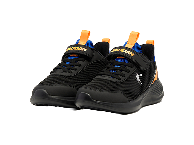 QIAODAN Kids' Running Shoes Black/Dazzling Blue Kids' 