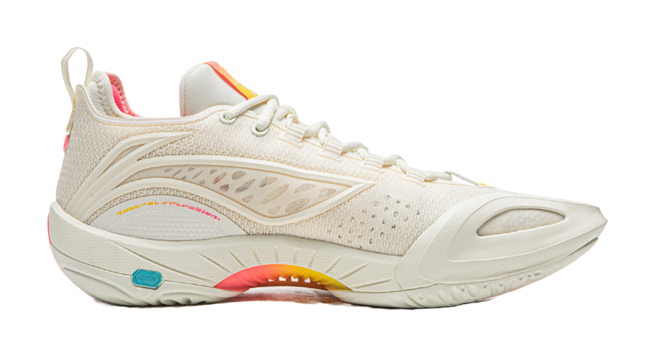 Li Ning BadFive Air 1 Super Low top Outdoor Basketball Shoes Mens Ecru