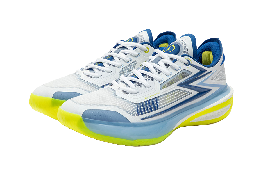 361° Speed BB Basketball Shoes Mens Low top 361 Degrees White/Numbers Blue  vjsneaker.com