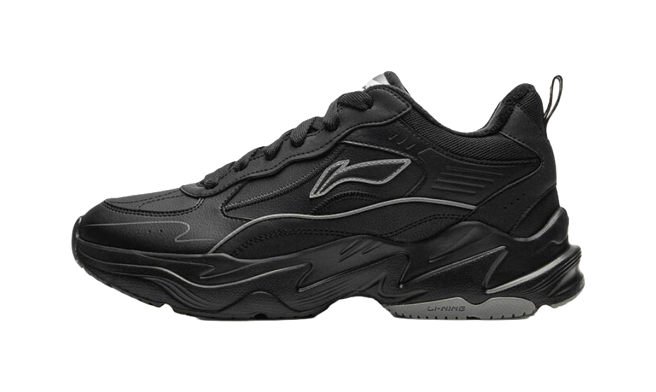 LiNing LN Non-slip Lightweight Low-Top Casual Shoes Mens Black  VJSNEAKER