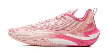 LiNing Cushioning, Slip Resistant, Abrasion Resistant, Rebound Grip Low Top Basketball Shoes Mens Frosting Pink  VJSNEAKER