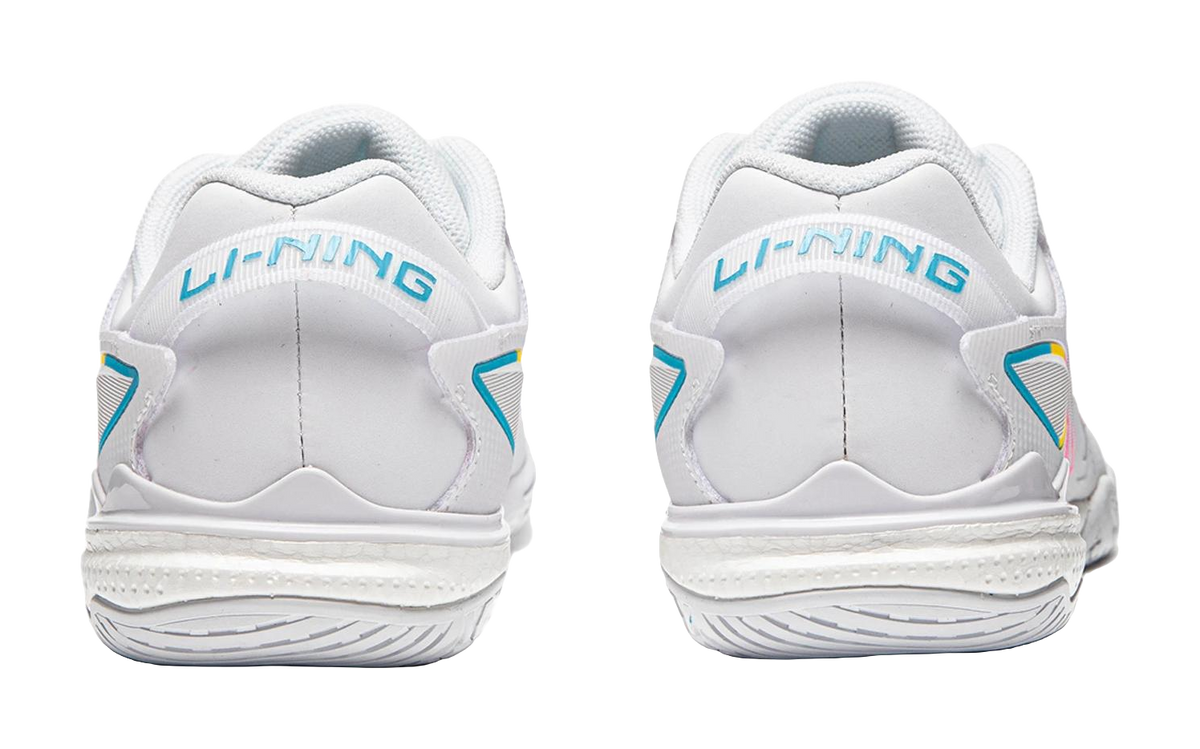 Li-Ning Kirin 3.0 "White/Pink/Yellow" APPU029-2 - Table Tennis Shoe Unisex White