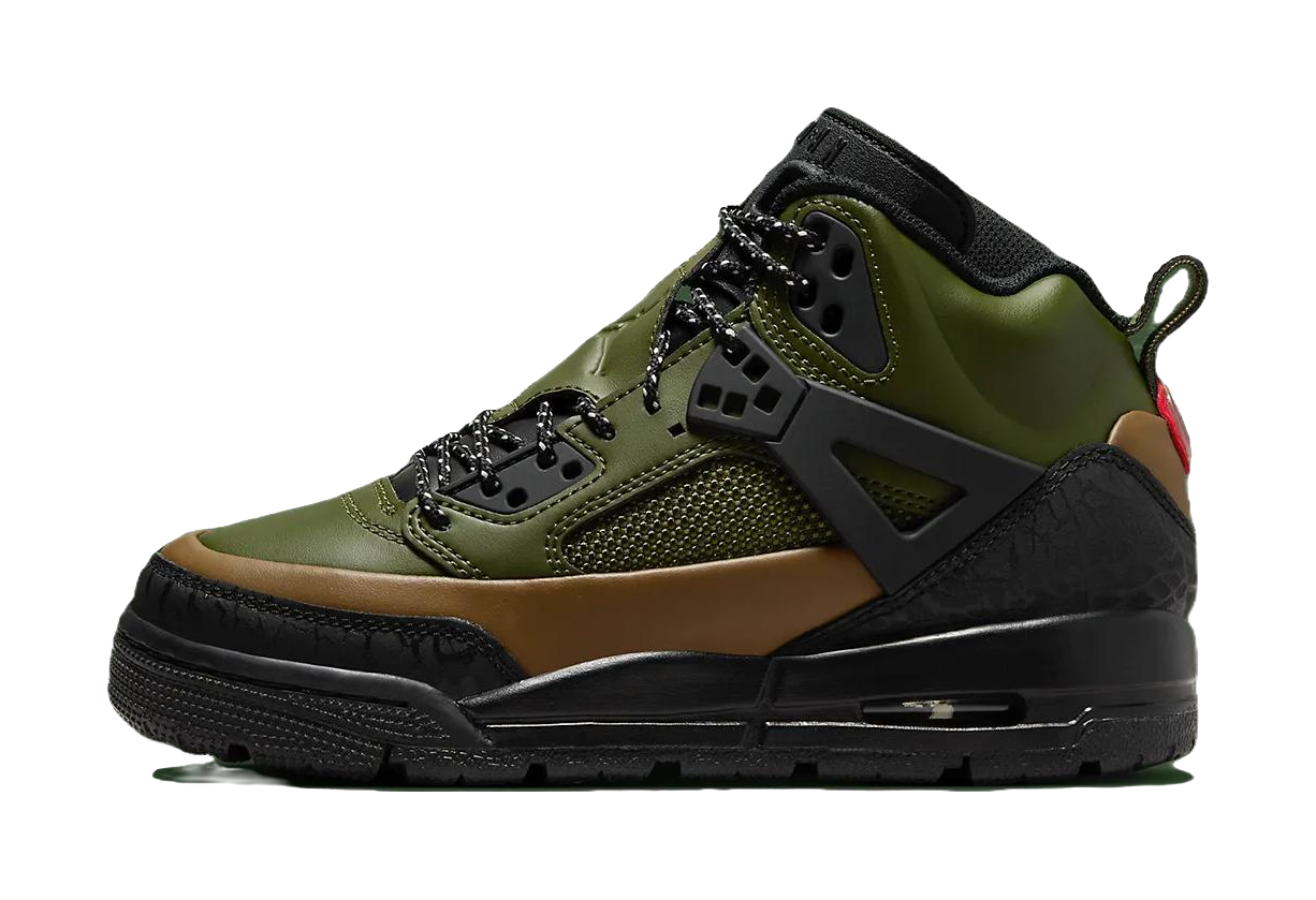 Jordan Spizike Winterized Black Olive Tan GS  vjsneaker.com