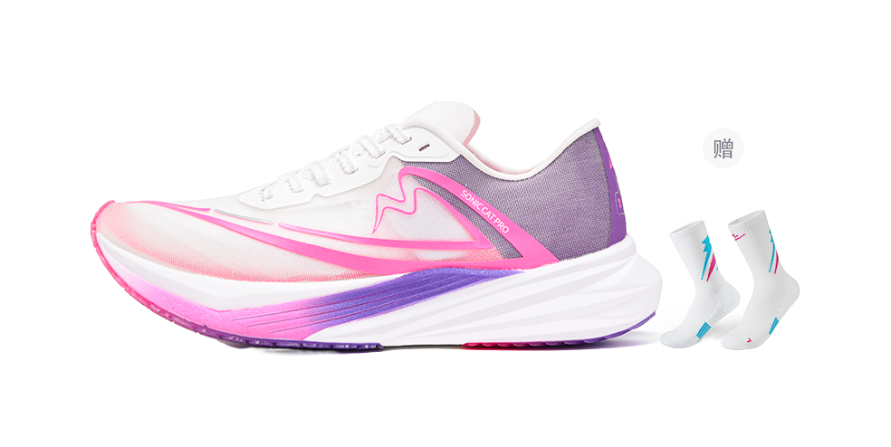 Sonic Cat Reverse Heaven PRO 1.5 Running Shoes Unisex Low top Purple 