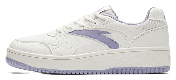 Anta Original Year Abrasion Resistant Low top Skateboard Shoes Women's White Purple 