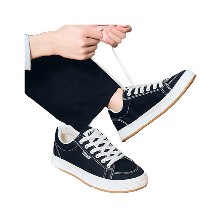 Warrior Slip Resistant Abrasion Resistant Low top Canvas Shoes Unisex Black  vjsneaker.com