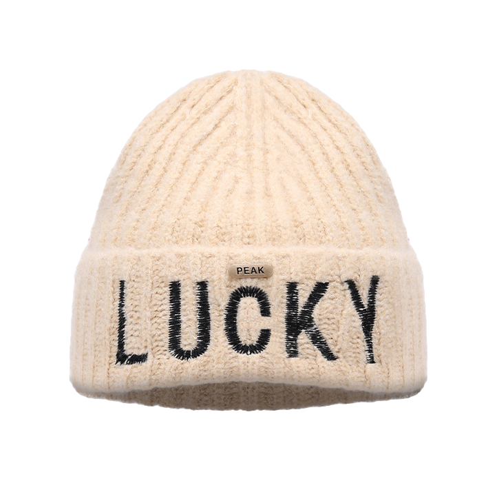 Peak Lucky Beanie Hat for Men and Women  vjsneaker.com