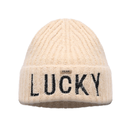 Peak Lucky Beanie Hat for Men and Women  vjsneaker.com