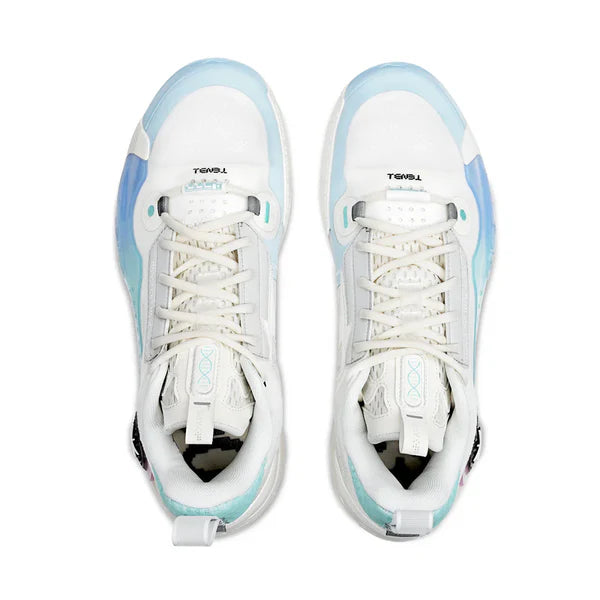 Li-Ning Way of Wade 10 (WOW10) Low 'Cotton Candy' - Basketball Shoes Unisex White Blue  vjsneaker.com