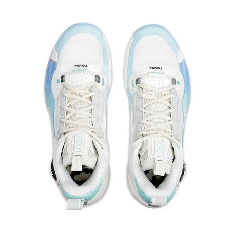 Li-Ning Way of Wade 10 (WOW10) Low 'Cotton Candy' - Basketball Shoes Unisex White Blue  vjsneaker.com