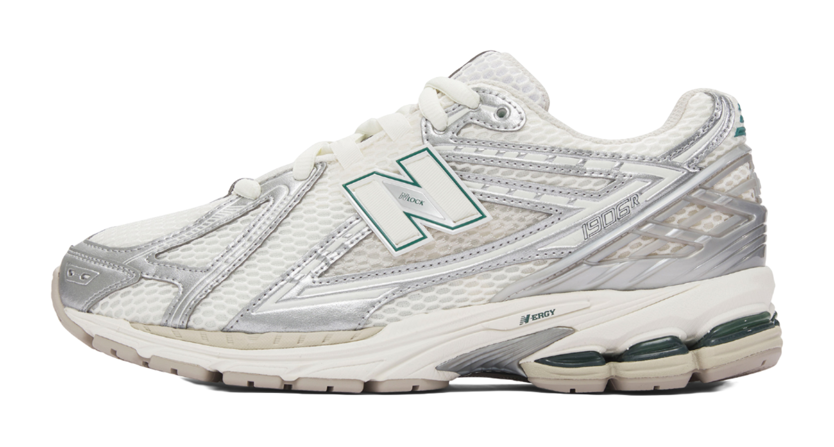 New Balance 1906R Silver Metallic Cream  vjsneaker.com