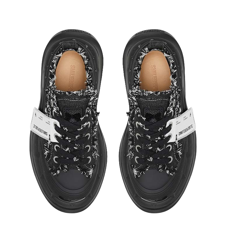 SMILEREPUBLIC Anti Slip And Wear Resistant Height Increasing Low Top Chunky Sneakers Unisex 