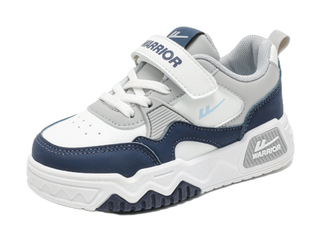 Warrior Boys Athletic Shoes Breathable Lightweight Cushioning Low top Girl Skateboard Shoes Kids  VJSNEAKER