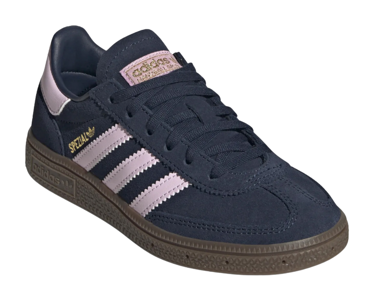 Adidas Originals HANDBALL SPEZIAL Low top Kids Skateboarding Shoes Midnight Indigo/Pink Children Aged 3 7 Years Old  VJSNEAKER
