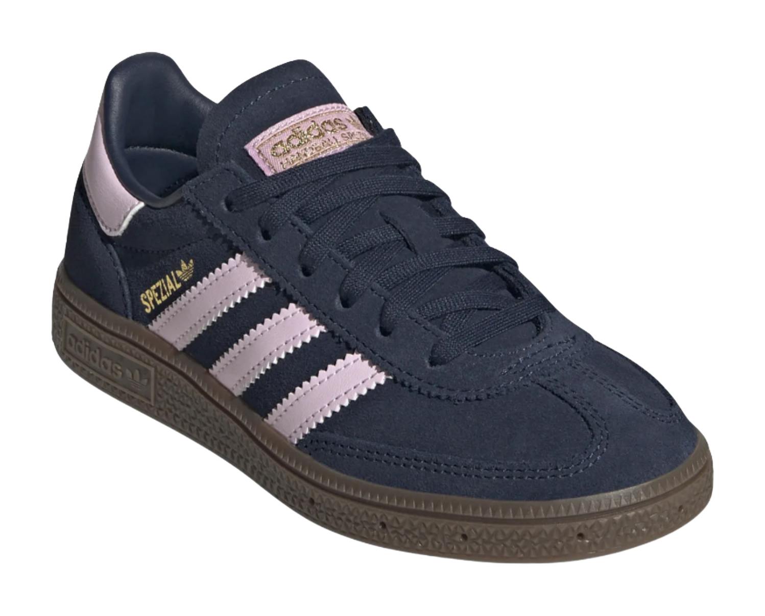 Adidas Originals HANDBALL SPEZIAL Low top Kids Skateboarding Shoes Midnight Indigo/Pink Children Aged 3 7 Years Old  VJSNEAKER