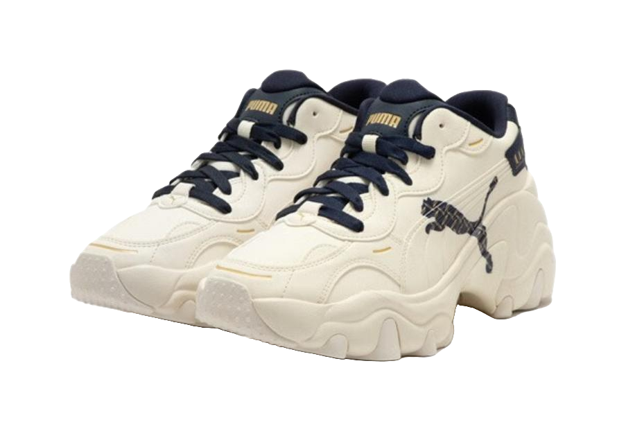 Puma Pulsar Wedge Beige Black Womens  vjsneaker.com