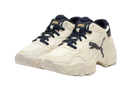 Puma Pulsar Wedge Beige Black Womens  vjsneaker.com