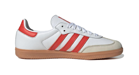 Adidas Samba OG White Solar Red Gum Womens  vjsneaker.com