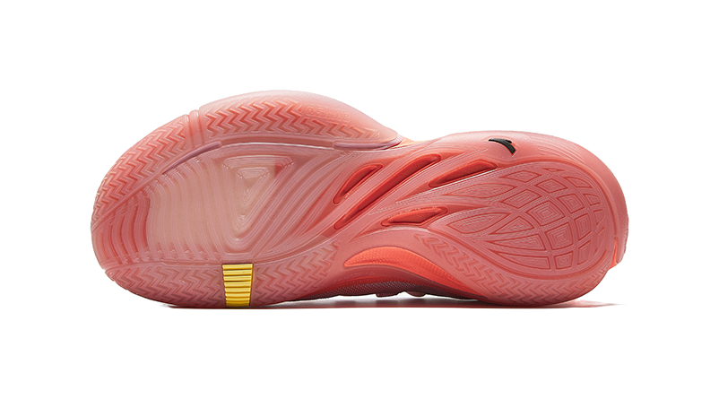 Anta Zap 1 Slip Resistant Abrasion Resistant Support Low top Childrens Basketball Shoes Pink Orange Kids  VJSNEAKER