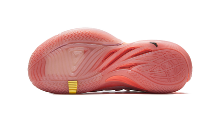 Anta Zap 1 Slip Resistant Abrasion Resistant Support Low top Childrens Basketball Shoes Pink Orange Kids  VJSNEAKER