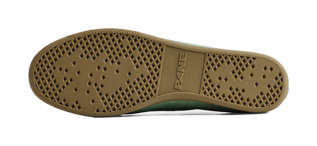 Rubber outsole with PANE logo and diamond tread pattern for grip