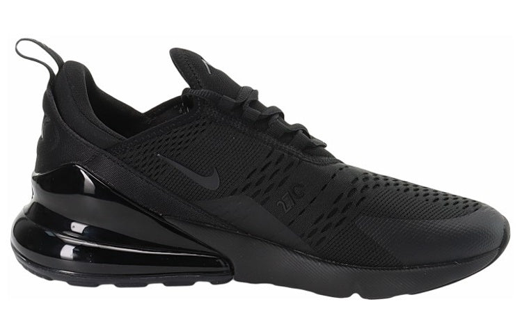 Nike Air Max 270 Triple Black Sneakers  vjsneaker.com
