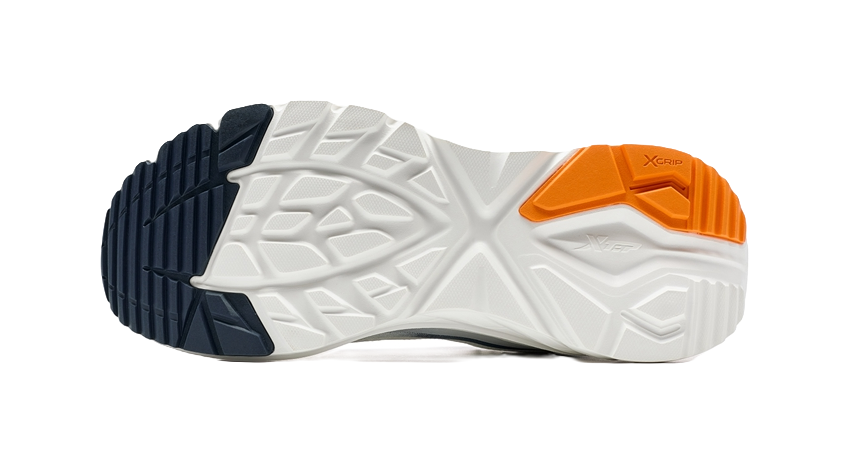 XTEP Comfortably Slip Resistant Coverage Rebound Low top Running Shoes Men's White Blue 