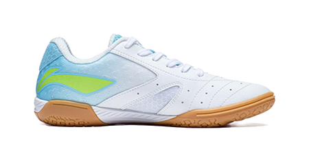 Li-Ning Champion Professional "White Blue" APPS001-6 - Table Tennis Shoe Unisex White Blue