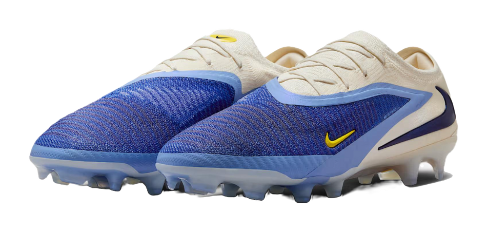 Nike Abrasion Resistant Soccer Shoes Mens White Blue  vjsneaker.com