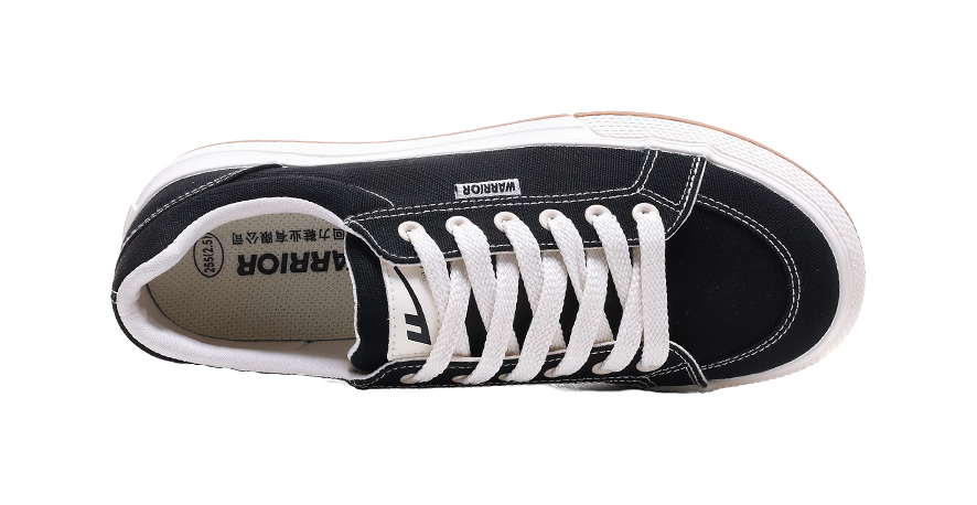 Warrior Slip Resistant, Abrasion Resistant, Breathable Low top Canvas Shoes Unisex Black 