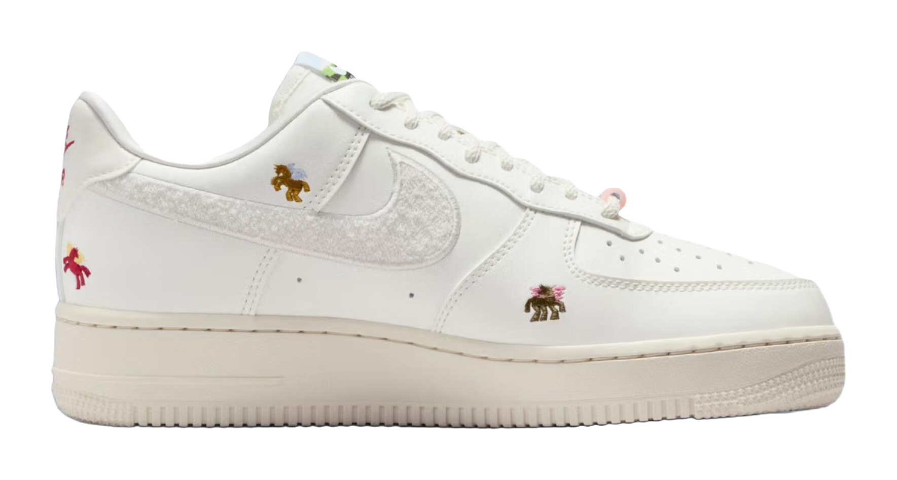 Nike Air Force 1 Breathable Low top Skateboard Shoes Womens White  vjsneaker.com