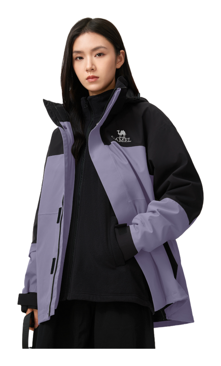 CAMEL Hiking Outdoor Adventure Waterproof, Windproof, Breathable, Abrasion Resistant, Thermal Windbreaker Jacket Unisex  vjsneaker.com