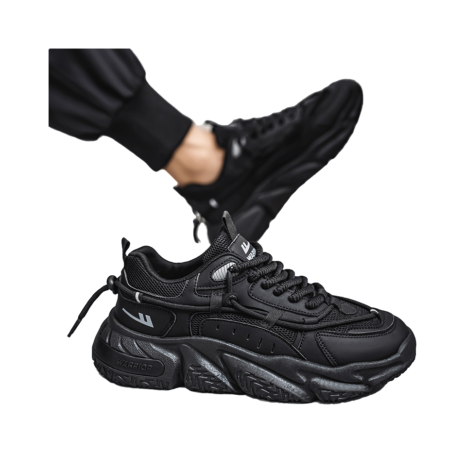 Warrior Warrior Anti-Slip Wear-Resistant Breathable Lightweight Height Increasing Warm Low-Top Chunky Sneakers Unisex 