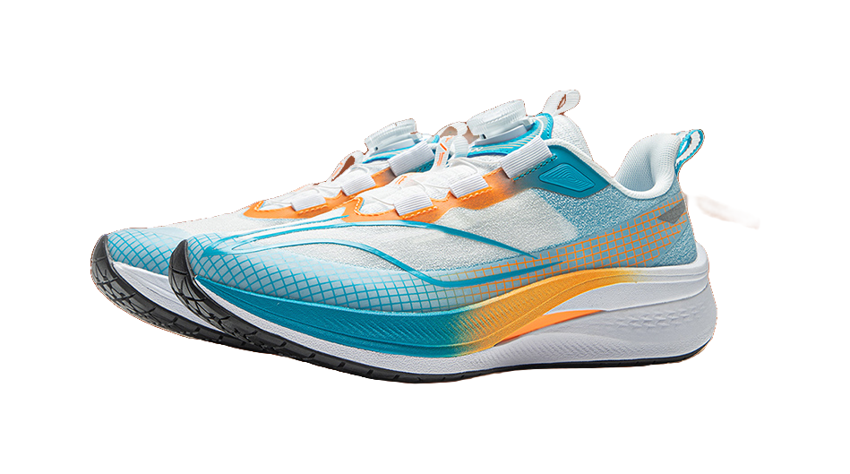 LINING YOUNG Red Rabbit 7 PRO YOUNG Cushioning Wear-Resistant Rebound Low-Top Running Shoes Blue Orange White Kids  VJSNEAKER