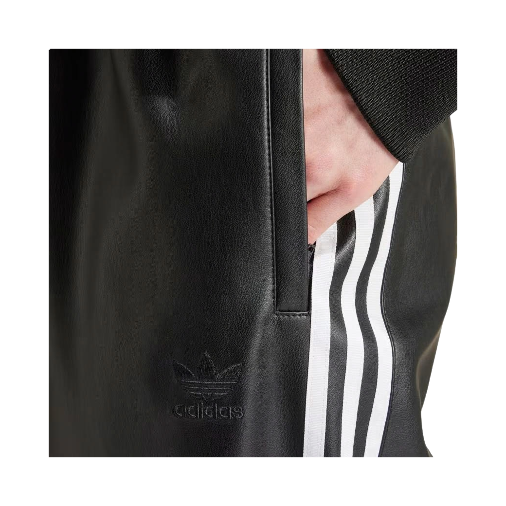 adidas originals Faux Leather Adicolor 3-Stripes Firebird Track Suit Pants  vjsneaker.com