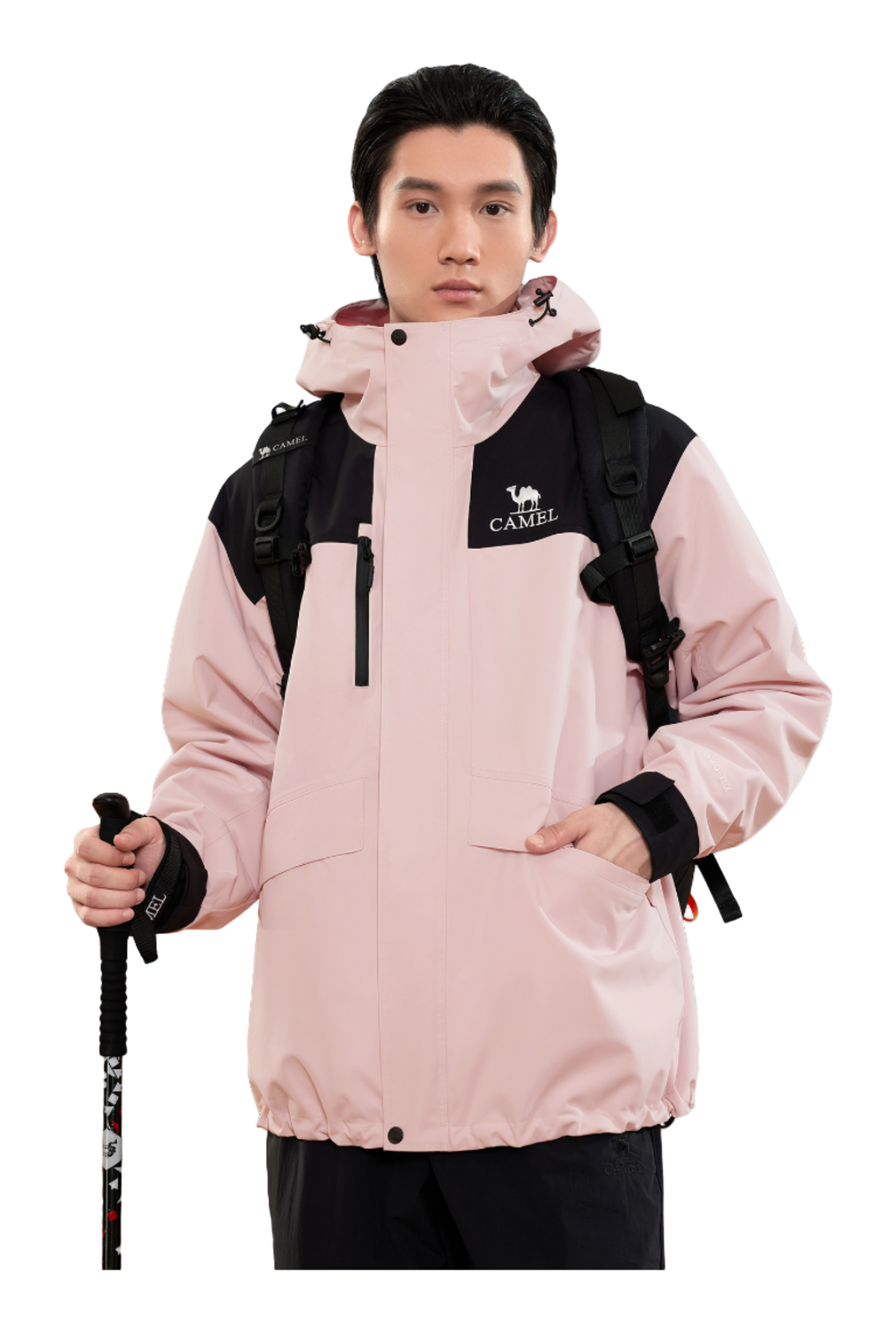 CAMEL All weather Windbreaker Jacket Mens  vjsneaker.com