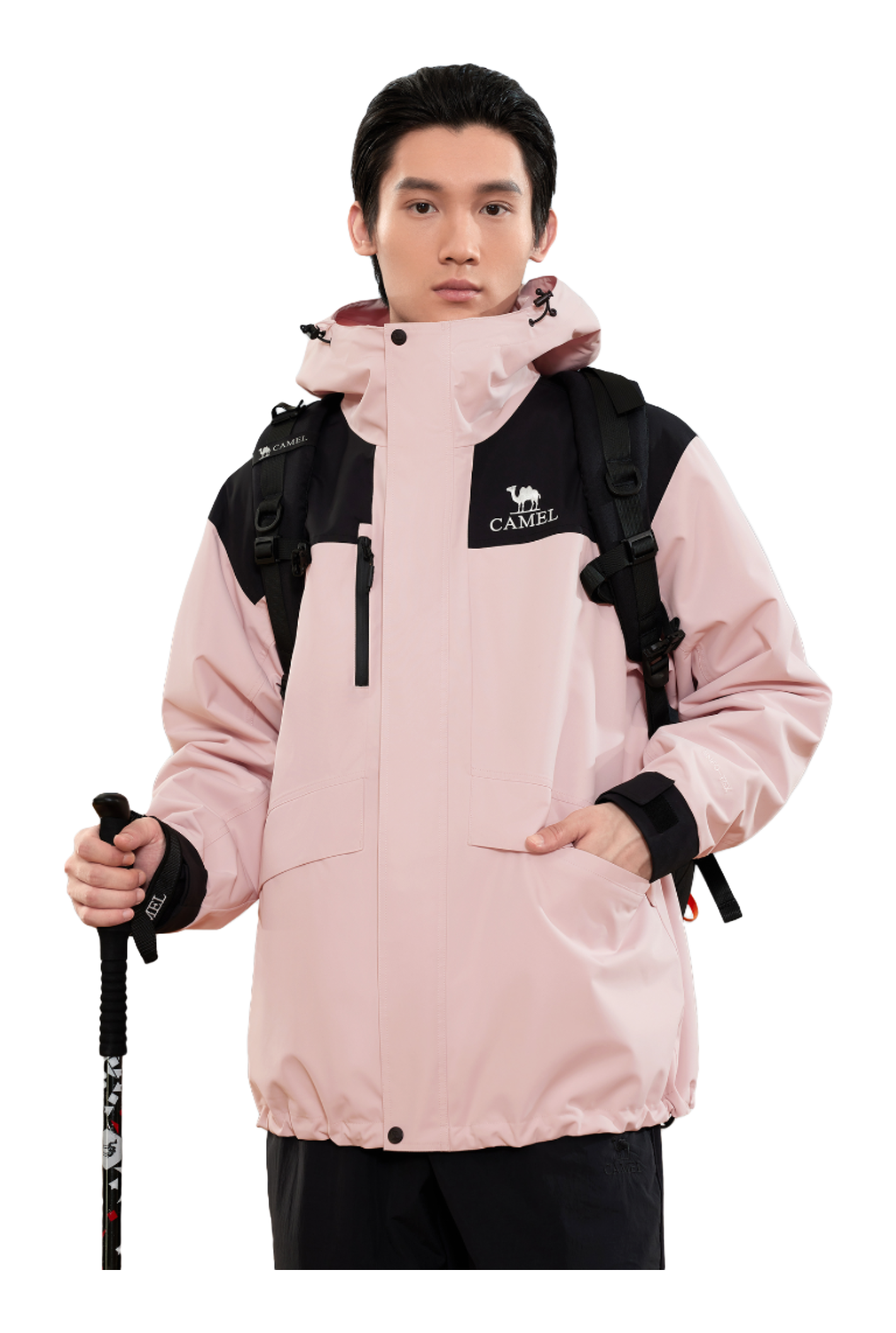 CAMEL All weather Windbreaker Jacket Mens  vjsneaker.com